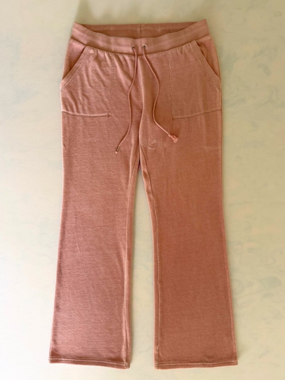 Juicy Couture Classic Pink Velour Flare Track Pants